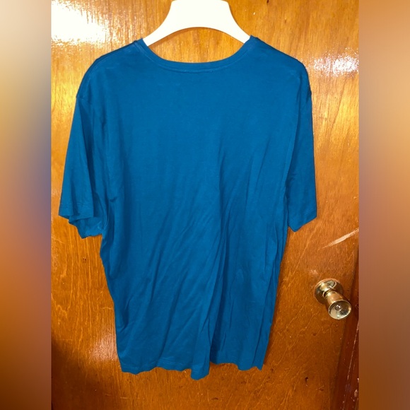 Versace Collection Men's V-Neck T-shirt With Medusa on the Chest 3XL in Teal - Picture 4 of 4